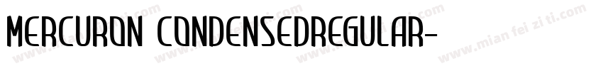 Mercuron CondensedRegular字体转换